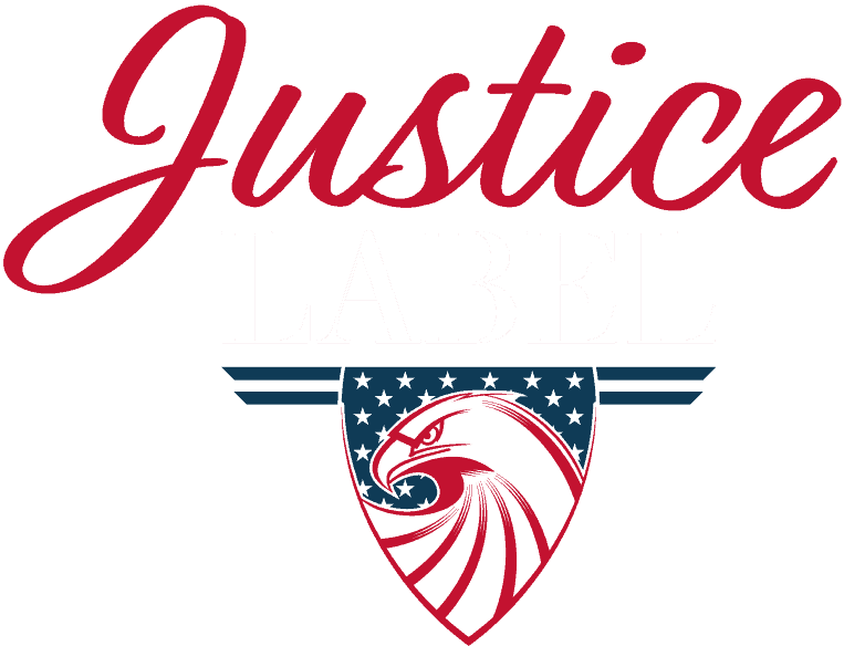 Justice Label Logo Reverse Example